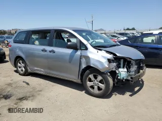 2012 Toyota Sienna with VIN 5TDZK3DC5CS200137, listed as a Copart auction lot 59992945 with 90,183 mi miles and Salvage title. Bid and sale history available at DreamBid. Image 4.