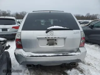2005 Acura MDX Touring with VIN 2HNYD18665H540018, listed as a Copart auction lot 88942935 with 0 mi miles and Salvage Title. Bid and sale history available at carsss.com. Image 6.
