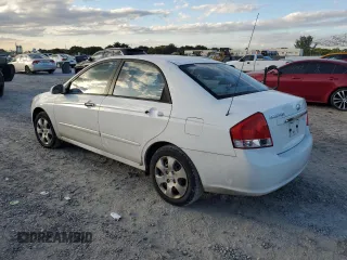 2009 Kia Spectra EX with VIN KNAFE221195630944, listed as a Copart auction lot 42291345 with 83,269 mi miles and Salvage Title. Bid and sale history available at DreamBid. Image 2.