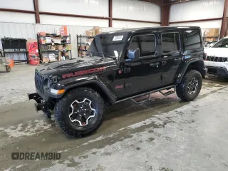 2023 Jeep Wrangler Rubicon Farout with VIN 1C4JJXFM0PW588123, listed as a Copart auction lot 73050204 with 18,477 mi miles and Salvage title. Bid and sale history available at DreamBid. Image 1.