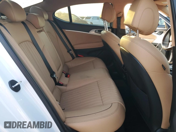2022 Genesis G70 3.3T with VIN KMTG54TE0NU082165, listed as a Copart auction lot 68529454 with 33,500 mi miles and Salvage Title. Bid and sale history available at carsss.com. Image 10.