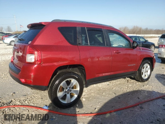 2012 Jeep Compass Sport with VIN 1C4NJDBB2CD625747, listed as a Copart auction lot 49694105 with 107,922 mi miles and Clean Title. Bid and sale history available at carsss.com. Image 3.