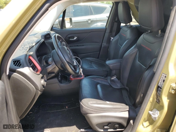 2015 Jeep Renegade Trailhawk with VIN ZACCJBCT0FPB91773, listed as a Copart auction lot 59285394 with 100,565 mi miles and Salvage Title. Bid and sale history available at carsss.com. Image 7.