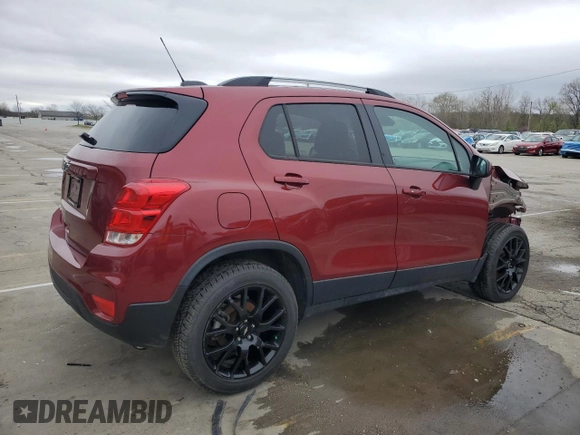 2021 Chevrolet Trax LT with VIN KL7CJPSB3MB338744, listed as a Copart auction lot 51067665 with 37,750 mi miles and Salvage Title. Bid and sale history available at carsss.com. Image 3.