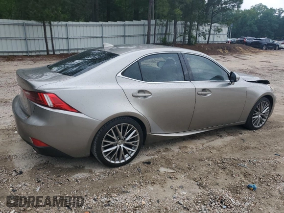 2014 Lexus IS 250 with VIN JTHBF1D25E5004997, listed as a Copart auction lot 57609535 with 100,597 mi miles and Salvage title. Bid and sale history available at DreamBid. Image 3.