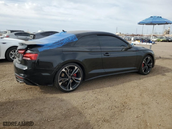 2021 Audi S5 Coupe Premium Plus with VIN WAUP4AF59MA063283, listed as a Copart auction lot 55513183 with 11,566 mi miles. Bid and sale history available at carsss.com. Image 3.