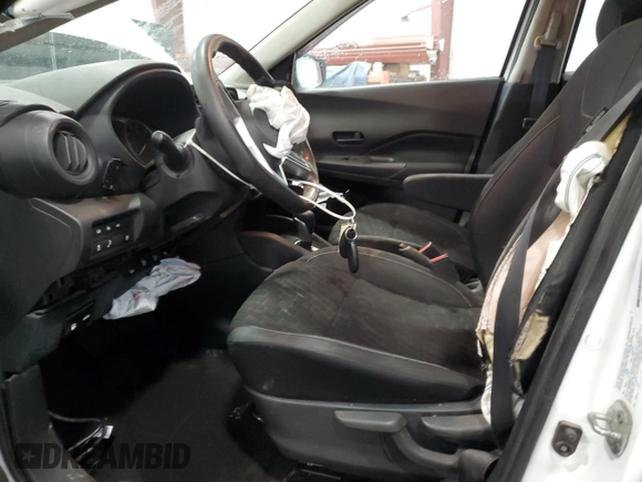 2021 Nissan Kicks S z VIN 3N1CP5BV5ML549901, wystawiony jako Copart lot #58055175 z przebiegiem 67 273 mil mil oraz Szkoda całkowita • Salvage title. Historia ofert i sprzedaży dostępna na DreamBid. Obrazek 7.