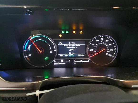 2022 Kia Sorento Hybrid EX with VIN KNDRH4LG3N5069680, listed as a Copart auction lot 47365295 with 90,211 mi miles and Salvage Title. Bid and sale history available at carsss.com. Image 9.