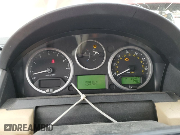 2008 Land Rover LR3 SE with VIN SALAE25458A484811, listed as a Copart auction lot 47761775 with 150,457 mi miles and Salvage title. Bid and sale history available at DreamBid. Image 9.