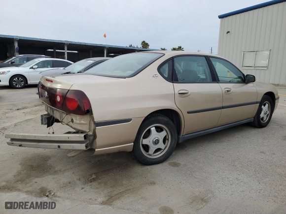 2000 Chevrolet Impala with VIN 2G1WF55E9Y9136695, listed as a Copart auction lot 44970075 with 105,839 mi miles and Salvage Title. Bid and sale history available at carsss.com. Image 3.