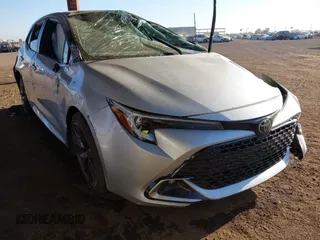 2023 Toyota Corolla Hatchback XSE with VIN JTNC4MBE2P3200724, listed as a IAAI auction lot 41026506 with 5,043 mi miles. Bid and sale history available at carsss.com. Image 1.