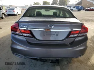 2015 Honda Civic Sedan LX with VIN 19XFB2E56FE006521, listed as a Copart auction lot 49694945 with 75,388 mi miles and Clean Title. Bid and sale history available at carsss.com. Image 6.