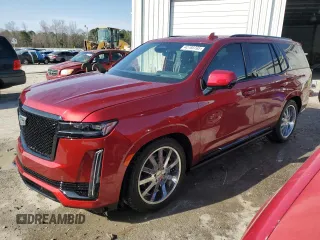 2024 Cadillac Escalade 4WD Sport with VIN 1GYS4FKL1RR314184, listed as a Copart auction lot 42789705 with 880 mi miles and Salvage title. Bid and sale history available at DreamBid. Image 1.