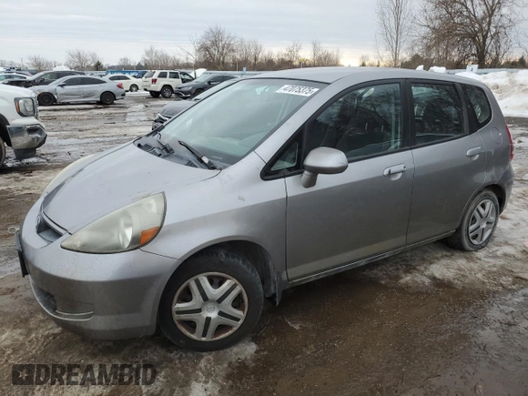 2008 Honda Fit with VIN JHMGD37428S802190, listed as a Copart auction lot 47075375 with 233,373 mi miles and Clean Title. Bid and sale history available at carsss.com. Image 1.