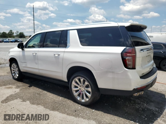 2023 Chevrolet Suburban Premier with VIN 1GNSCFKD7PR205475, listed as a Copart auction lot 60704235 with 32,208 mi miles and Clean title. Bid and sale history available at DreamBid. Image 2.