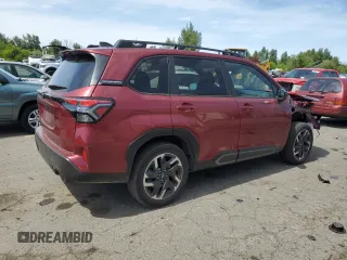 2025 Subaru Forester Limited z VIN JF2SLDRC0SH489669, wystawiony jako Copart lot #55122905 z przebiegiem 5 475 mil mil oraz Szkoda całkowita • Salvage title. Historia ofert i sprzedaży dostępna na DreamBid. Obrazek 3.
