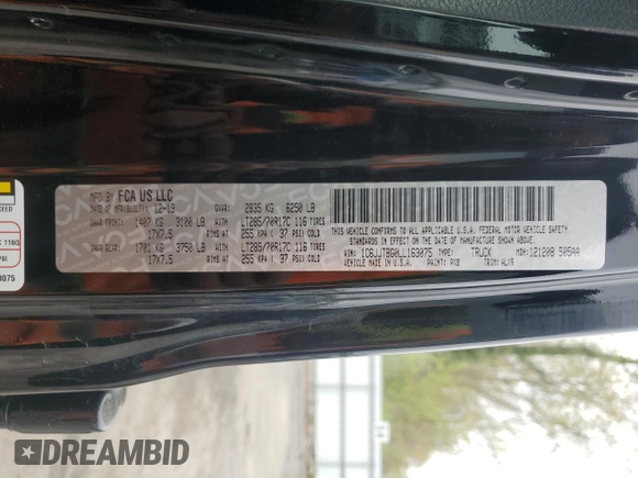 2020 Jeep Gladiator Rubicon z VIN 1C6JJTBG0LL163075, wystawiony jako Copart lot #53682075 z przebiegiem 67 083 mil mil oraz Szkoda całkowita • Salvage title. Historia ofert i sprzedaży dostępna na DreamBid. Obrazek 12.