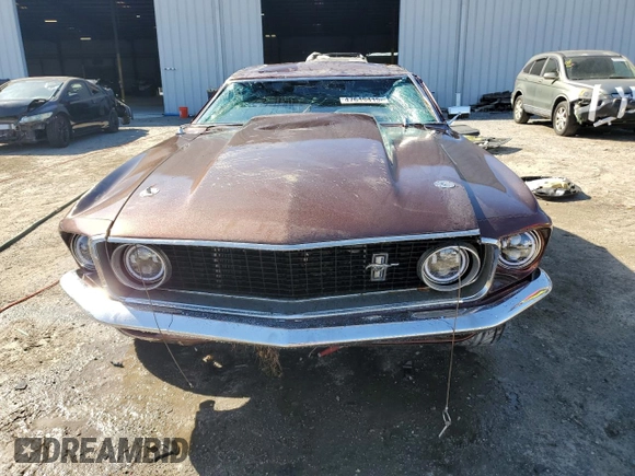 1969 Ford Mustang с VIN 0T01F114848, выставлен на аукционе Copart как лот 47649415 с пробегом Не указан миль и Списание • Salvage title. История ставок и продаж доступна на DreamBid. Изображение 5.