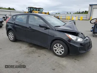 2012 Hyundai Accent GS with VIN KMHCT5AE3CU046765, listed as a Copart auction lot 57383685 with Not provided miles and Clean title. Bid and sale history available at DreamBid. Image 4.