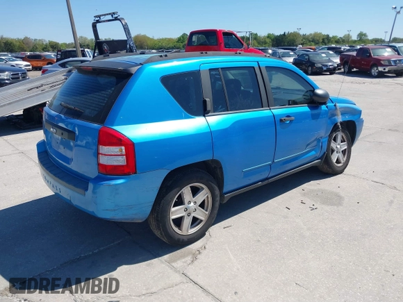 2008 Jeep Compass Sport with VIN 1J8FT47W18D694665, listed as a IAAI auction lot 41772431 with 194,442 mi miles. Bid and sale history available at carsss.com. Image 4.