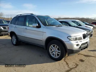 2006 BMW X5 3.0i with VIN 5UXFA13526LY48021, listed as a Copart auction lot 76948194 with 192,564 mi miles and Non Repairable. Bid and sale history available at carsss.com. Image 4.