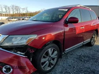 2014 Nissan Pathfinder Platinum with VIN 5N1AR2MM8EC727715, listed as a Copart auction lot 48992395 with 165,048 mi miles and Salvage title. Bid and sale history available at DreamBid. Image 12.