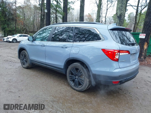 2022 Honda Pilot Special Edition with VIN 5FNYF5H20NB026028, listed as a IAAI auction lot 41801710 with 25,717 mi miles and . Bid and sale history available at carsss.com. Image 3.