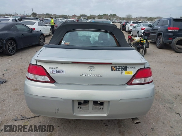2001 Toyota Solara SE with VIN 2T1FF22PX1C522723, listed as a IAAI auction lot 41730058 with 89,818 mi miles and . Bid and sale history available at DreamBid. Image 16.