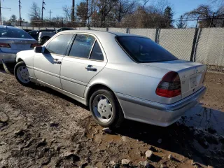 1999 Mercedes-Benz C 230/260/280/320 with VIN WDBHA24GXXA801766, listed as a Copart auction lot 42982255 with 146,774 mi miles and Salvage Title. Bid and sale history available at carsss.com. Image 2.