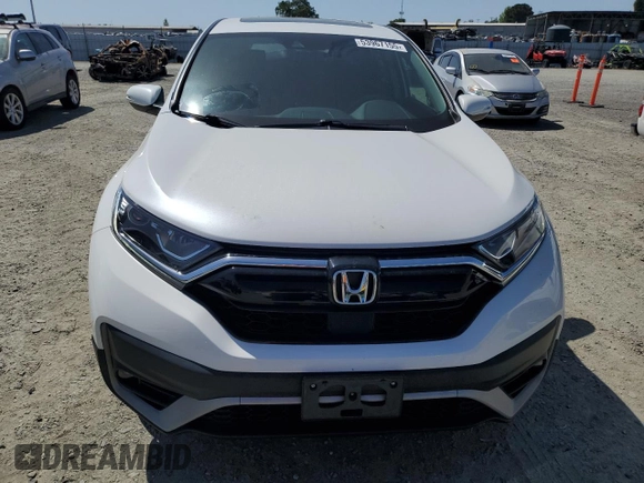 2020 Honda CR-V EX with VIN 2HKRW2H55LH689235, listed as a Copart auction lot 53967155 with 49,166 mi miles and Salvage Title. Bid and sale history available at carsss.com. Image 5.