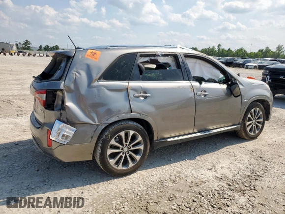 2015 Kia Sorento SX with VIN 5XYKW4A79FG570222, listed as a Copart auction lot 58777605 with 185,242 mi miles and Non repairable. Bid and sale history available at DreamBid. Image 3.