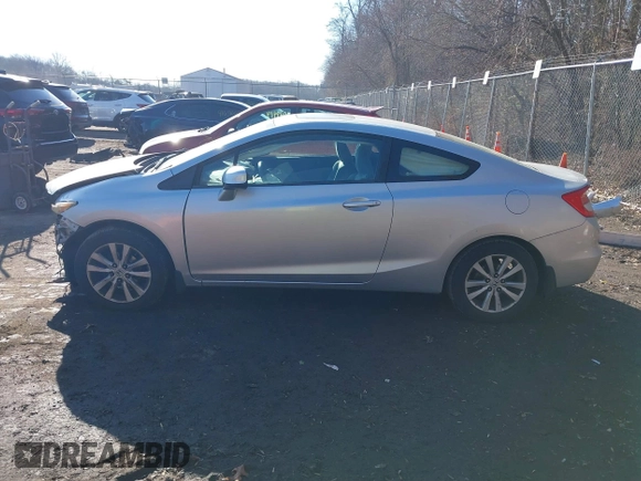 2012 Honda Civic Cpe EX with VIN 2HGFG3B80CH504785, listed as a IAAI auction lot 41651632 with 139,635 mi miles. Bid and sale history available at carsss.com. Image 14.