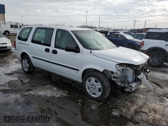 2007 Chevrolet Uplander LS Fleet with VIN 1GBDV13W67D175711, listed as a Copart auction lot 46528055 with 40,110 mi miles and Clean Title. Bid and sale history available at DreamBid. Image 4.