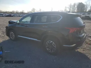 2021 Hyundai Santa Fe Hybrid Blue with VIN KM8S2DA14MU006055, listed as a Copart auction lot 81024404 with 79,167 mi miles and Salvage Title. Bid and sale history available at carsss.com. Image 2.