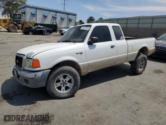 2004 Ford Ranger XL Fleet with VIN 1FTYR15E54PA14623, listed as a Copart auction lot 58401855 with 158,584 mi miles and Salvage title. Bid and sale history available at DreamBid. Image 1.