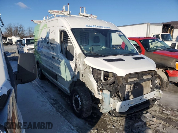 2019 Ford Transit with VIN 1FTYR2CM5KKA30072, listed as a Copart auction lot 45004785 with 62,315 mi miles and Salvage Title. Bid and sale history available at carsss.com. Image 4.