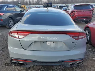 2023 Kia Stinger GT2 with VIN KNAE55LC3P6134192, listed as a Copart auction lot 89084315 with 14,217 mi miles and Salvage Title. Bid and sale history available at carsss.com. Image 6.