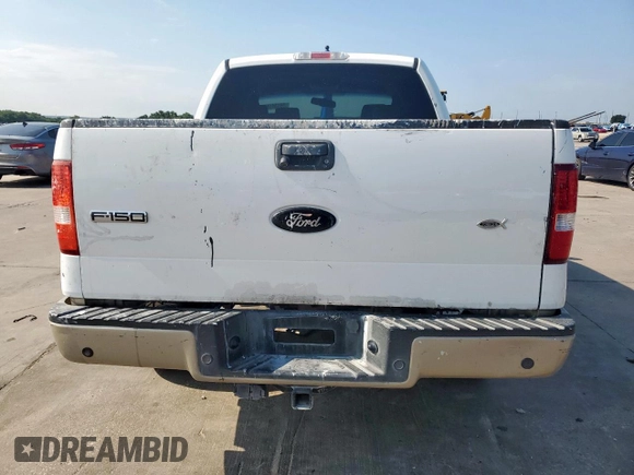2008 Ford F-150 XLT with VIN 1FTPW12V88FA34563, listed as a Copart auction lot 59134185 with Not provided miles and Clean title. Bid and sale history available at DreamBid. Image 6.