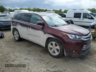 2017 Toyota Highlander Limited with VIN 5TDDZRFH0HS405454, listed as a Copart auction lot 58014445 with 107,647 mi miles and Clean title. Bid and sale history available at DreamBid. Image 4.