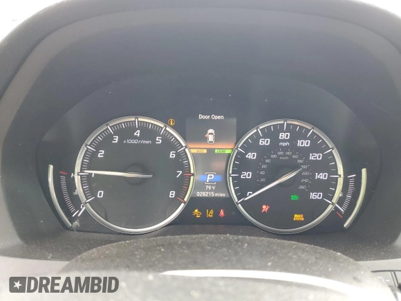 2019 Acura MDX with VIN 5J8YD4H33KL037219, listed as a Copart auction lot 58569505 with 28,215 mi miles and Salvage title. Bid and sale history available at DreamBid. Image 9.