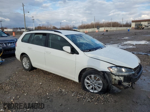 2019 Volkswagen Golf SportWagen S with VIN 3VWY57AU7KM509739, listed as a Copart auction lot 80984513 with 0 mi miles. Bid and sale history available at carsss.com. Image 4.