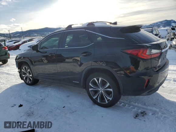 2016 Lexus RX 450h with VIN 2T2BGMCA2GC003901, listed as a Copart auction lot 43034195 with 141,716 mi miles and Salvage Title. Bid and sale history available at DreamBid. Image 2.