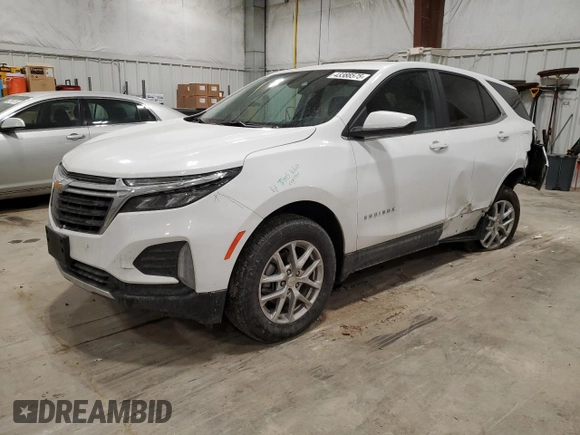 2024 Chevrolet Equinox LT with VIN 3GNAXUEG7RS105452, listed as a Copart auction lot 43388575 with 32,042 mi miles and Non Repairable. Bid and sale history available at carsss.com. Image 1.