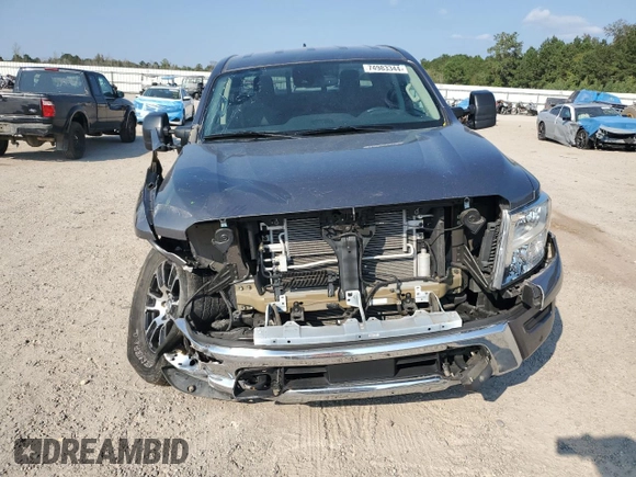 2022 Nissan Titan SV with VIN 1N6AA1EF6NN102544, listed as a Copart auction lot 74983344 with 34,090 mi miles and Salvage title. Bid and sale history available at DreamBid. Image 5.