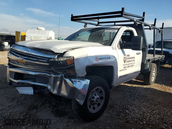 2017 Chevrolet Silverado 3500HD Work Truck with VIN 1GB3CYCG3HZ393452, listed as a Copart auction lot 85922844 with 163,263 mi miles and Salvage Title. Bid and sale history available at carsss.com. Image 1.