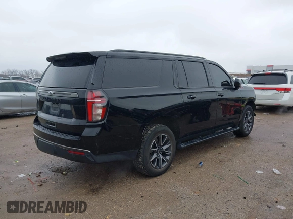2022 Chevrolet Suburban Z71 with VIN 1GNSKDKD3NR251387, listed as a IAAI auction lot 41566234 with 154,014 mi miles. Bid and sale history available at carsss.com. Image 4.