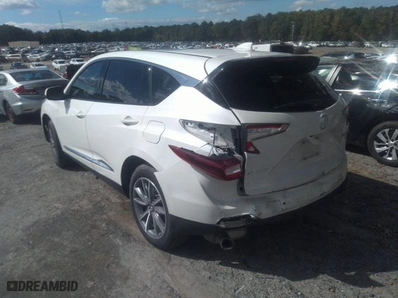 2019 Acura RDX w/Technology Pkg with VIN 5J8TC1H50KL018950, listed as a IAAI auction lot 40473176 with 111,148 mi miles. Bid and sale history available at carsss.com. Image 3.