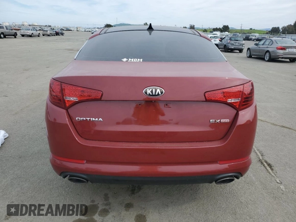 2013 Kia Optima EX with VIN 5XXGN4A75DG226784, listed as a Copart auction lot 47056785 with 118,848 mi miles and Salvage Title. Bid and sale history available at carsss.com. Image 6.