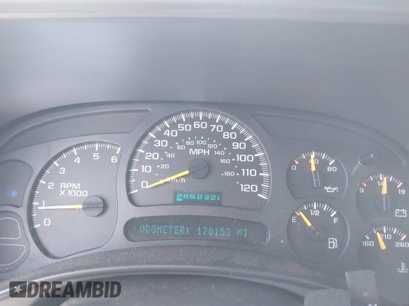 2004 Chevrolet Tahoe LS z VIN 1GNEC13V04R295023, wystawiony jako IAAI lot #42304325 z przebiegiem 170 153 mil mil oraz . Historia ofert i sprzedaży dostępna na DreamBid. Obrazek 7.