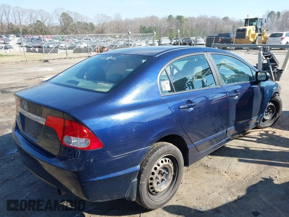 2011 Honda Civic LX with VIN 19XFA1F54BE011660, listed as a IAAI auction lot 41785657 with 282,663 mi miles and . Bid and sale history available at DreamBid. Image 4.